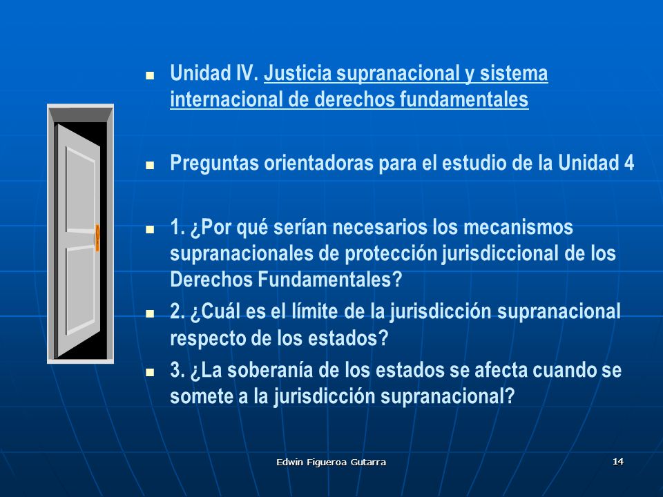 Preguntas orientadoras para el estudio de la Unidad 4
