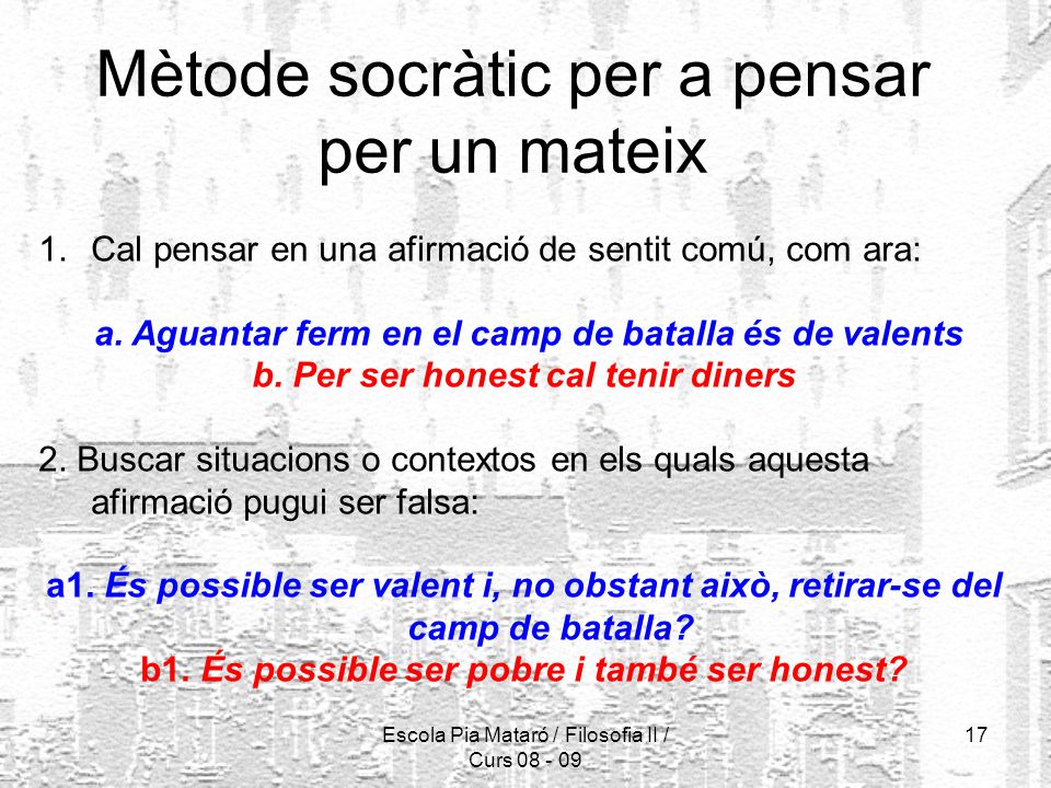 Mètode socràtic per a pensar per un mateix