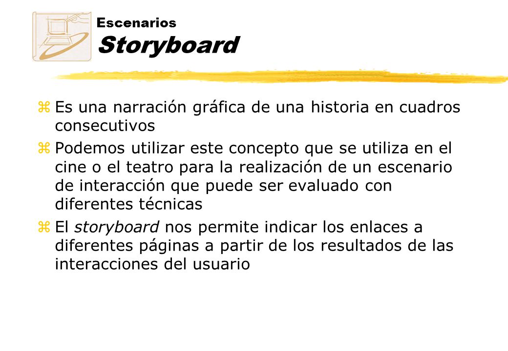 Escenarios Storyboard