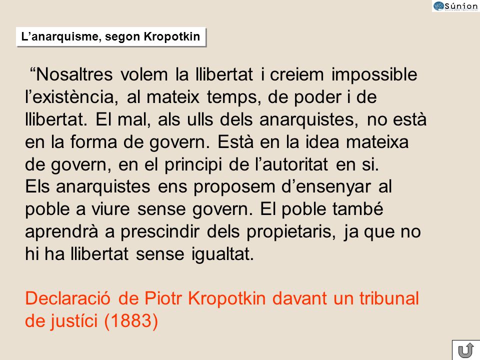 Declaració de Piotr Kropotkin davant un tribunal de justíci (1883)