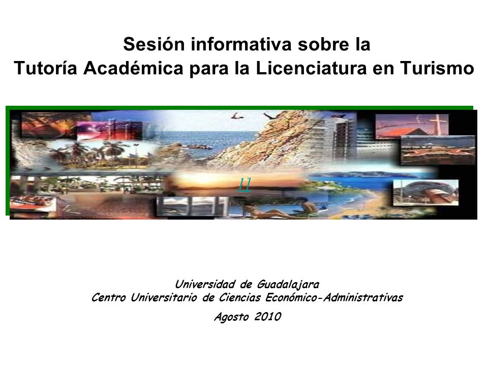 Sesión informativa sobre la Tutoría Académica para la Licenciatura en Turismo