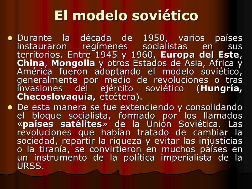 La Guerra Fría El socialismo real. - ppt descargar