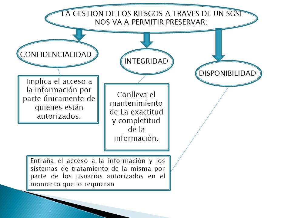 LA GESTION DE LOS RIESGOS A TRAVES DE UN SGSI