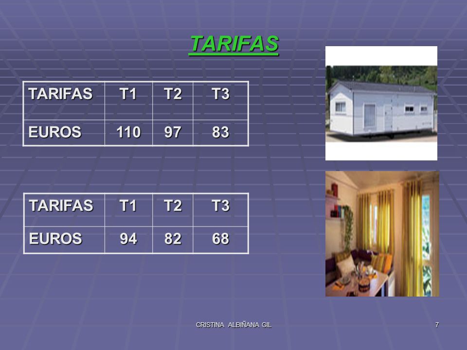 TARIFAS TARIFAS T1 T2 T3 EUROS TARIFAS T1 T2 T3 EUROS 94 82