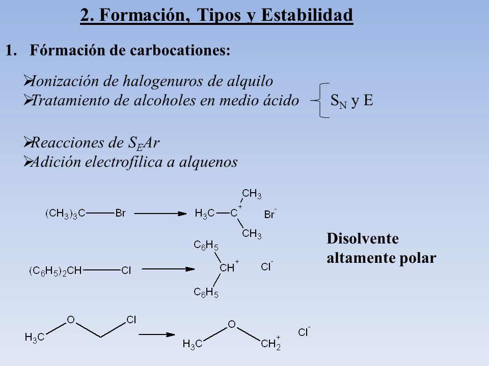 2. Formación, Tipos y Estabilidad