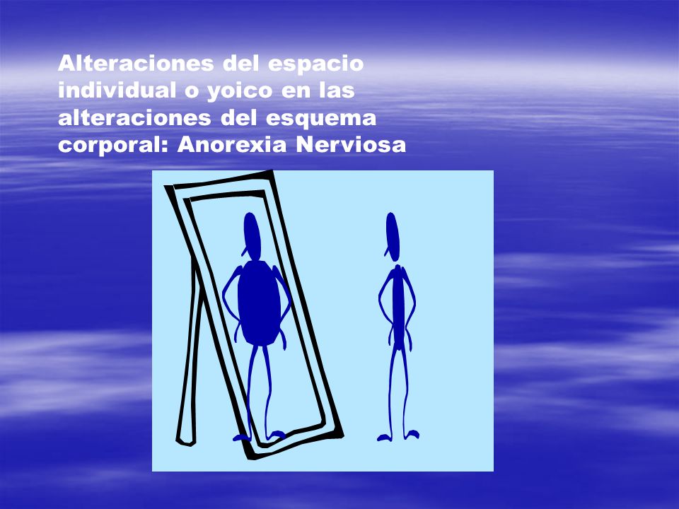 Alteraciones del espacio individual o yoico en las alteraciones del esquema corporal: Anorexia Nerviosa