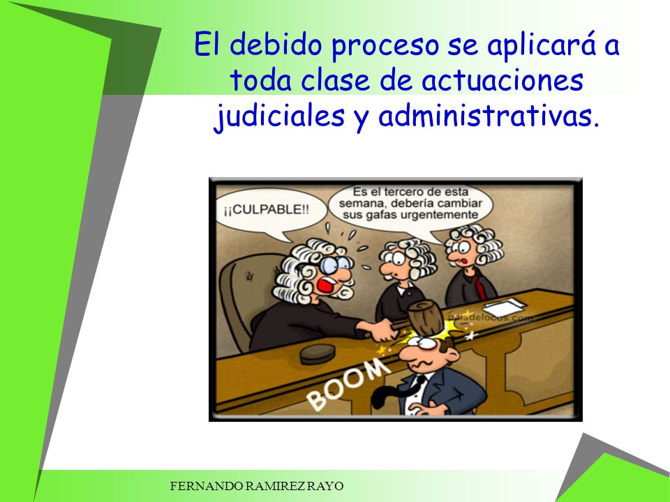 El debido proceso se aplicará a toda clase de actuaciones judiciales y administrativas.
