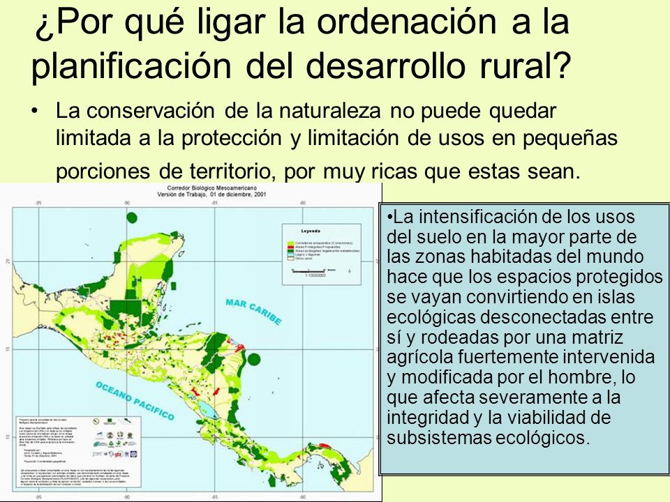 ¿Por qué ligar la ordenación a la planificación del desarrollo rural