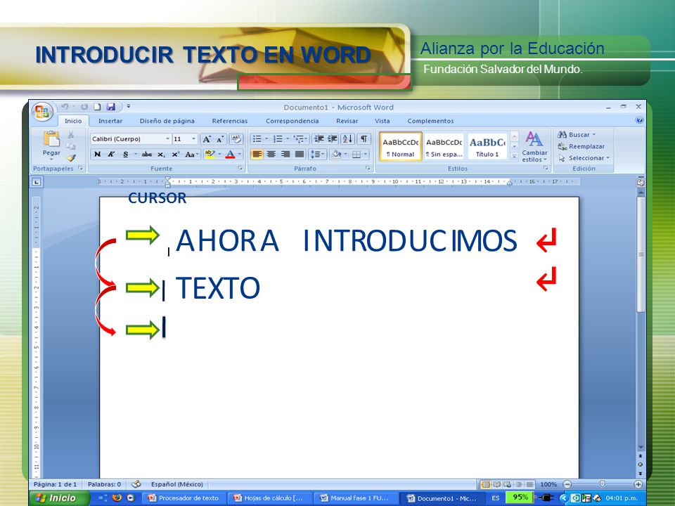 ↵ ↵ A H O R A I N T R O D U C I M O S T E X T O
