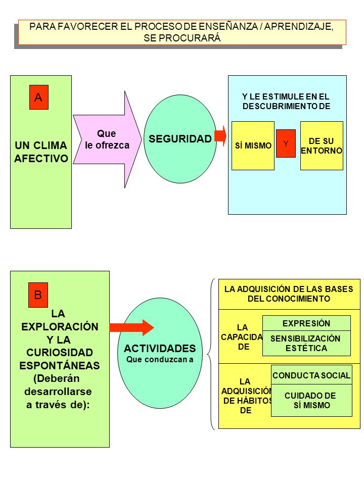 PARA FAVORECER EL PROCESO DE ENSEÑANZA / APRENDIZAJE, SE PROCURARÁ