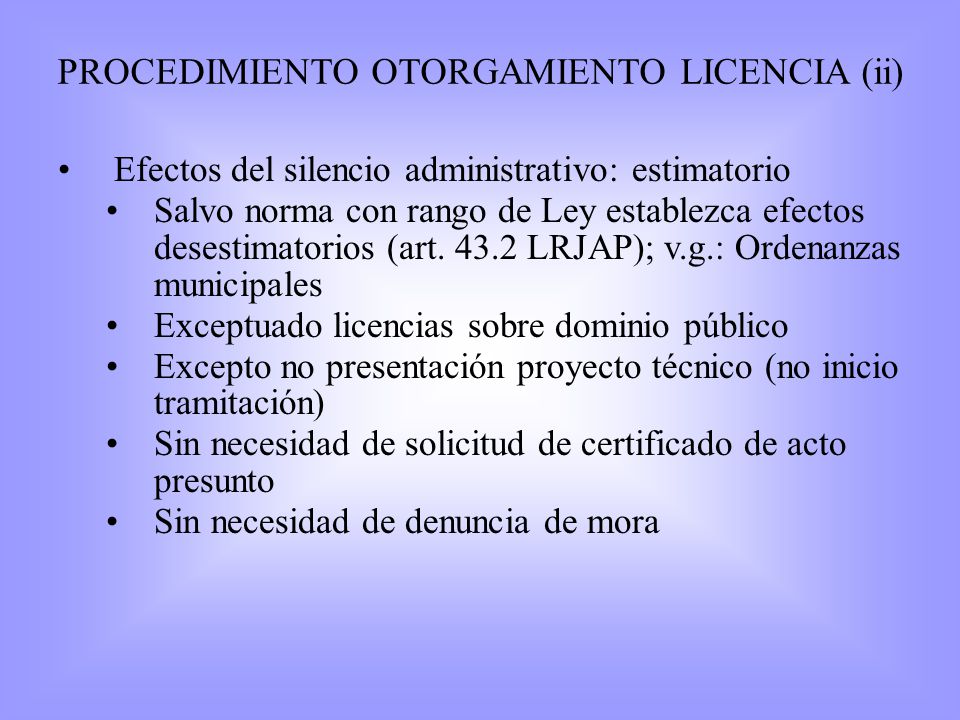 PROCEDIMIENTO OTORGAMIENTO LICENCIA (ii)