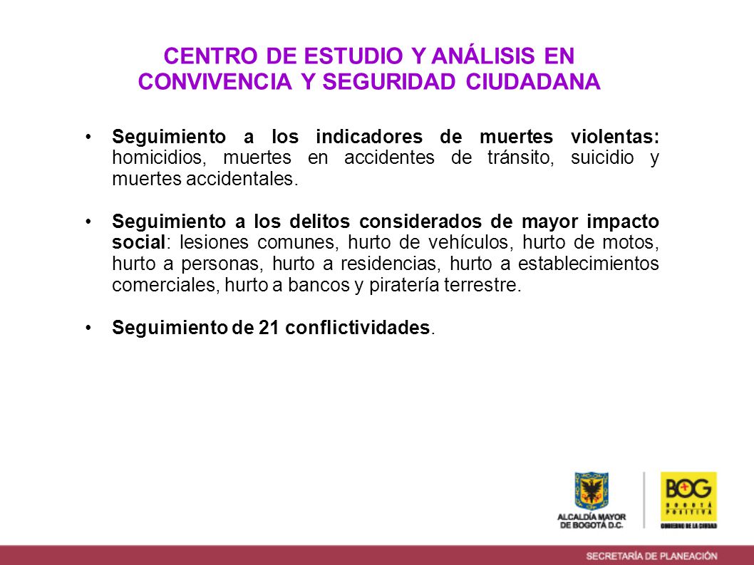 CENTRO DE ESTUDIO Y ANÁLISIS EN CONVIVENCIA Y SEGURIDAD CIUDADANA