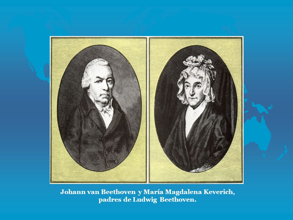 Johann van Beethoven y María Magdalena Keverich, padres de Ludwig Beethoven.