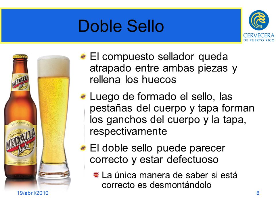 Doble Sello El compuesto sellador queda atrapado entre ambas piezas y rellena los huecos.