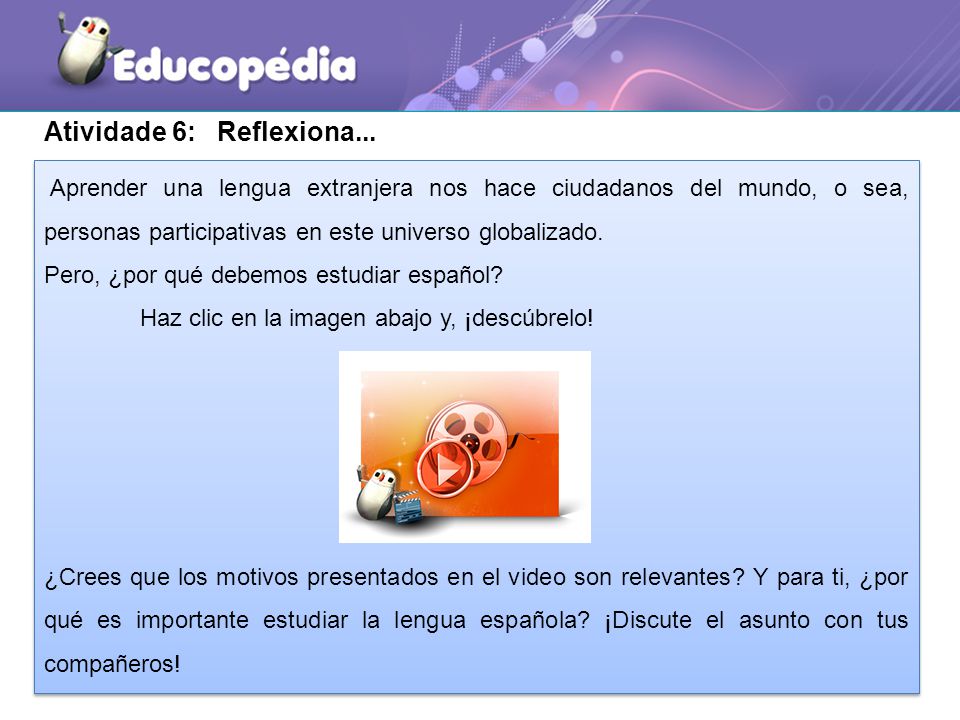 Atividade 6: Reflexiona...