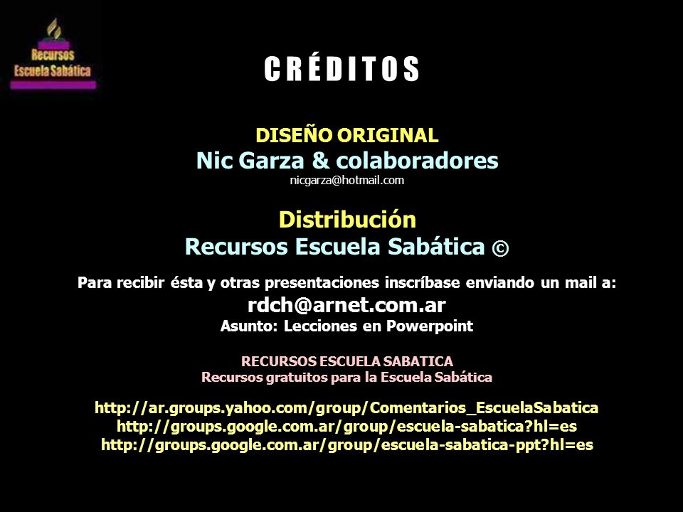 C R É D I T O S Nic Garza & colaboradores Distribución