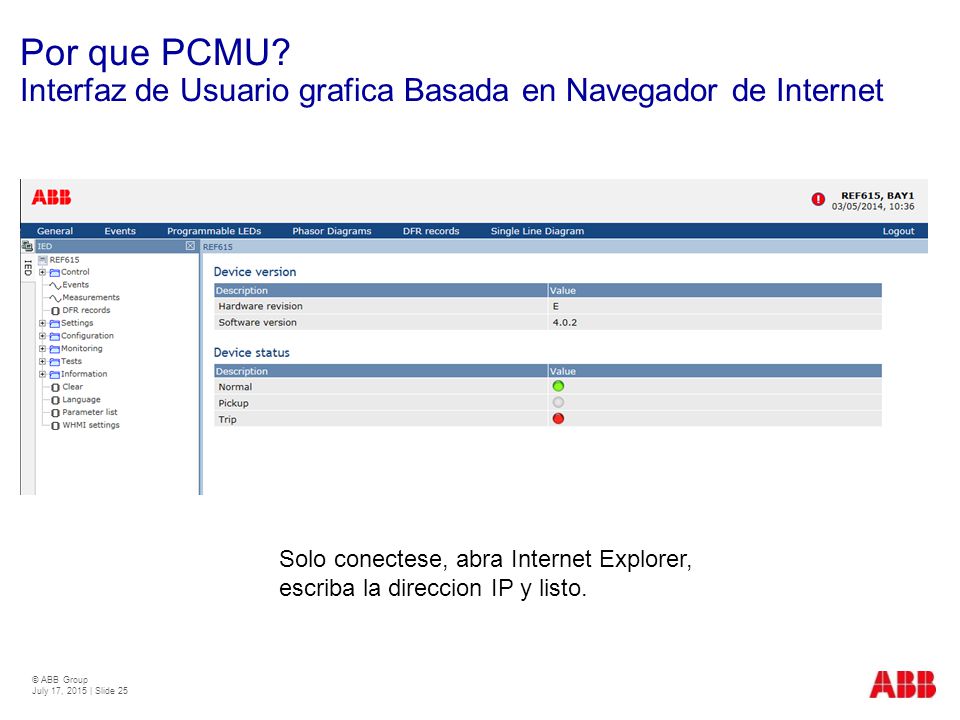Por que PCMU Interfaz de Usuario grafica Basada en Navegador de Internet