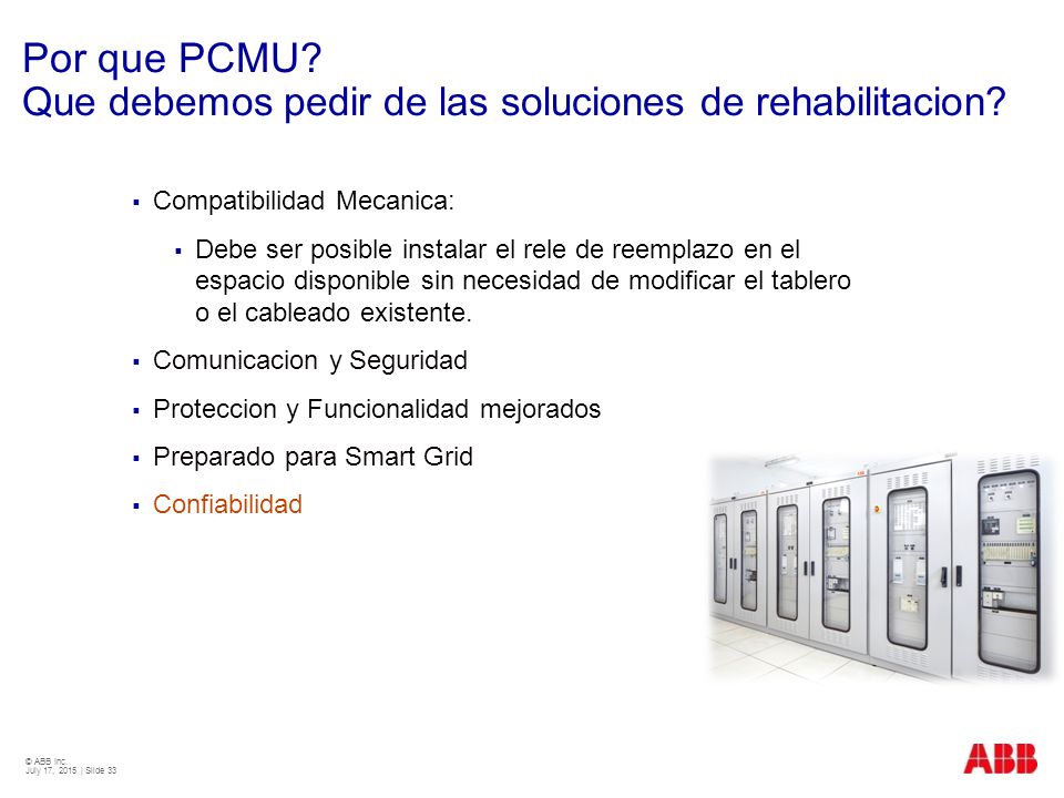 Por que PCMU Que debemos pedir de las soluciones de rehabilitacion