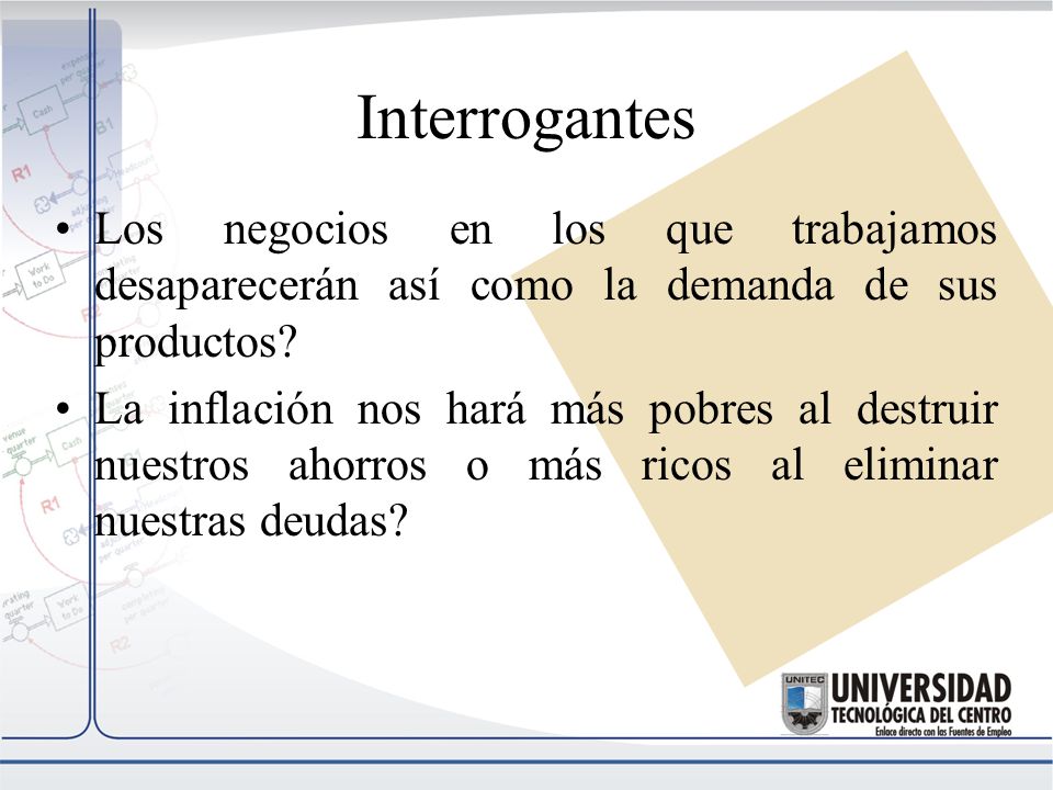 Interrogantes Los negocios en los que trabajamos desaparecerán así como la demanda de sus productos