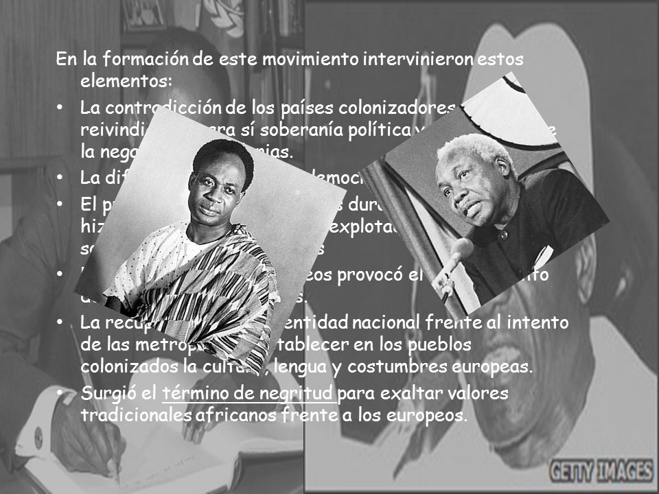 En la formación de este movimiento intervinieron estos elementos: