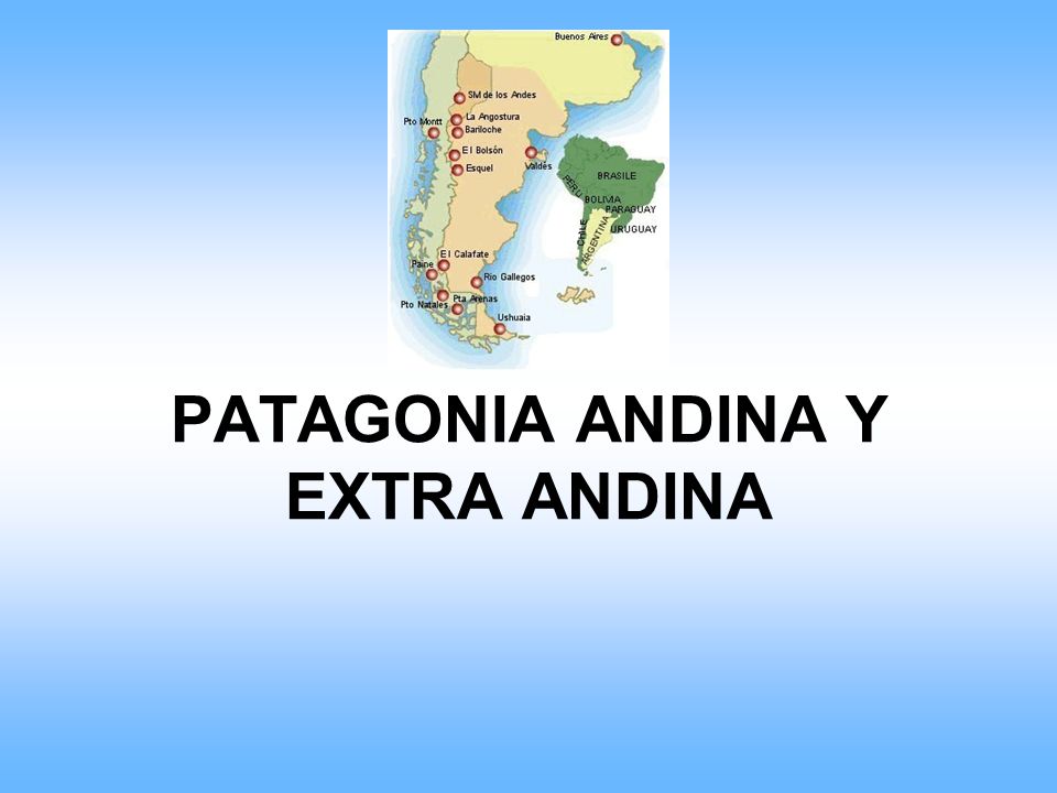 PATAGONIA ANDINA Y EXTRA ANDINA