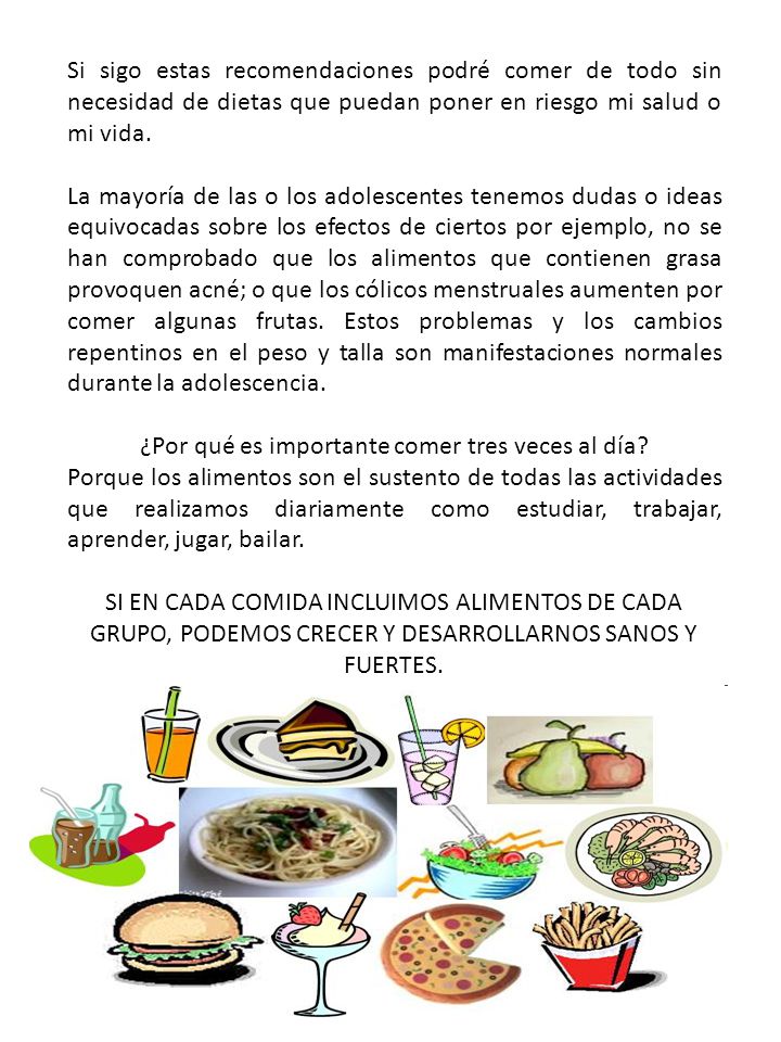 ¿Por qué es importante comer tres veces al día
