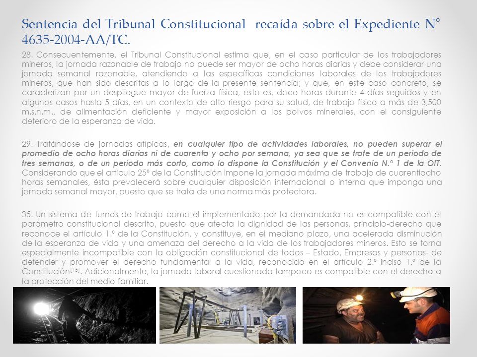 Sentencia del Tribunal Constitucional recaída sobre el Expediente N° AA/TC.