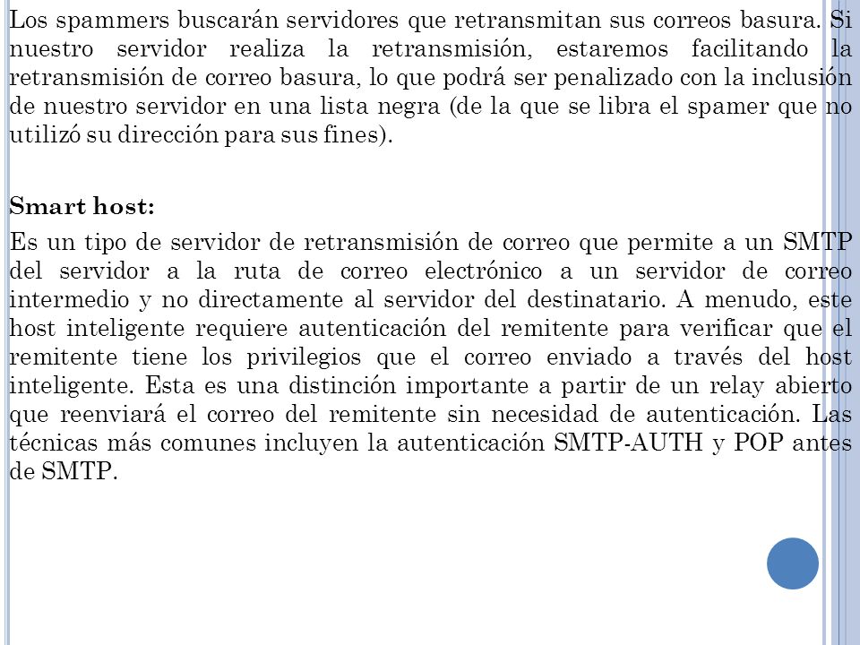 Los spammers buscarán servidores que retransmitan sus correos basura