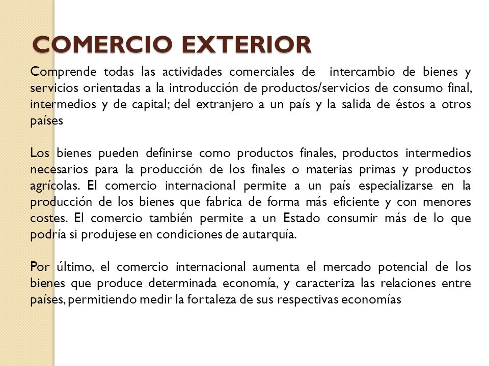 Mercado de divisas y comercio exterior