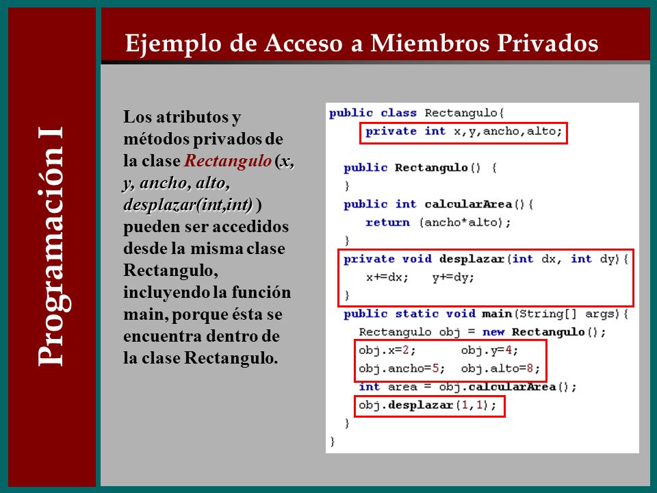 Ejemplo de Acceso a Miembros Privados