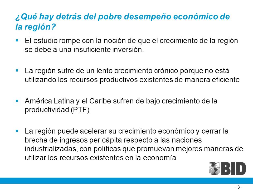 ¿Qué hay detrás del pobre desempeño económico de la región