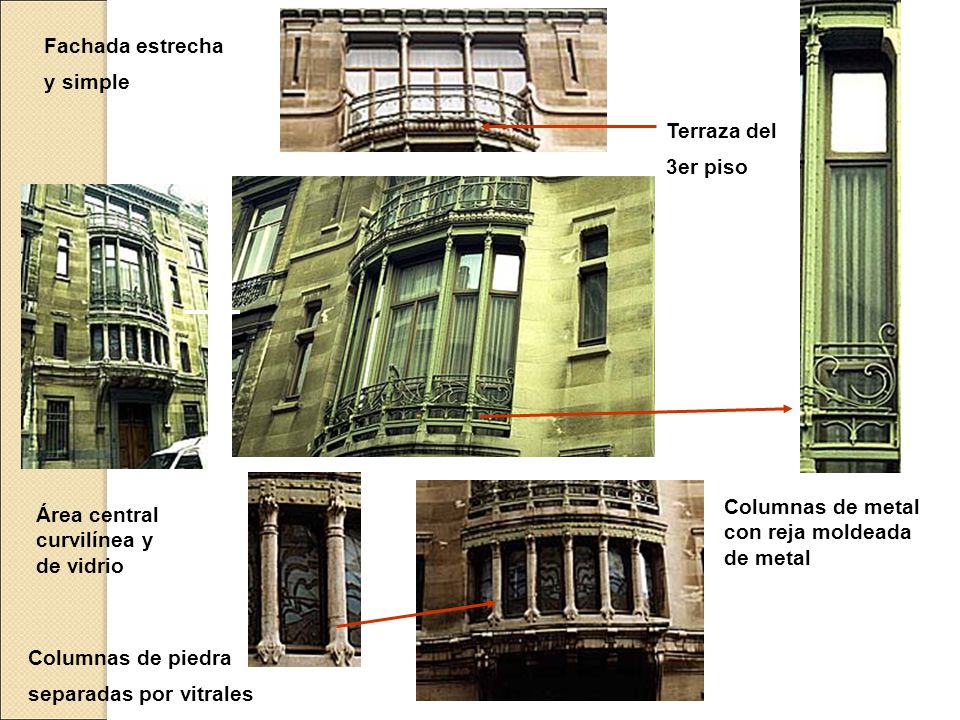 Fachada estrecha y simple