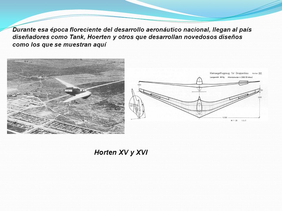 Durante esa época floreciente del desarrollo aeronáutico nacional, llegan al país