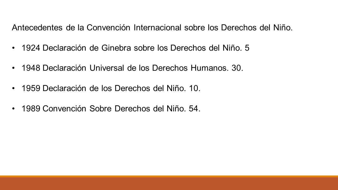 Antecedentes de la Convención Internacional sobre los Derechos del Niño.