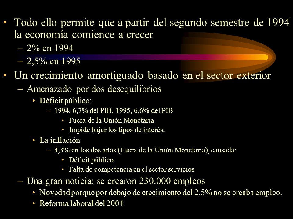 Un crecimiento amortiguado basado en el sector exterior