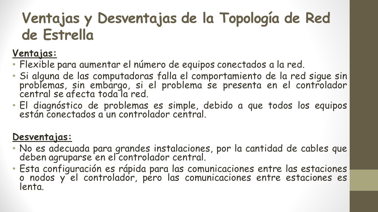 Ventajas y Desventajas de la Topología de Red de Estrella