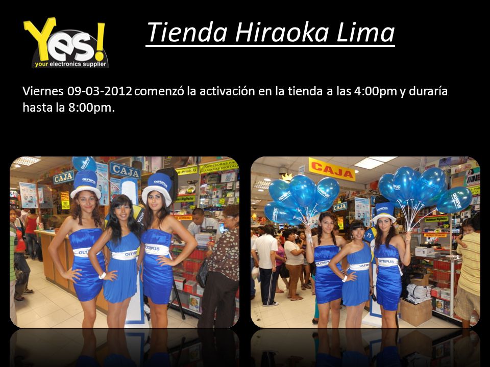 Tienda Hiraoka Lima Viernes comenzó la activación en la tienda a las 4:00pm y duraría hasta la 8:00pm.