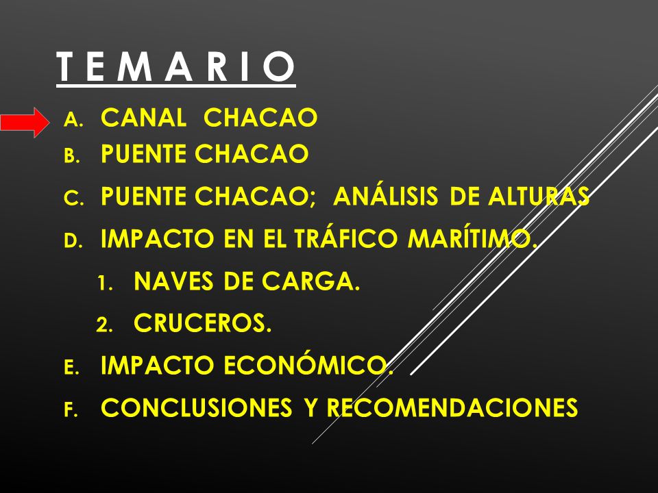 T E M A R I O CANAL CHACAO PUENTE CHACAO