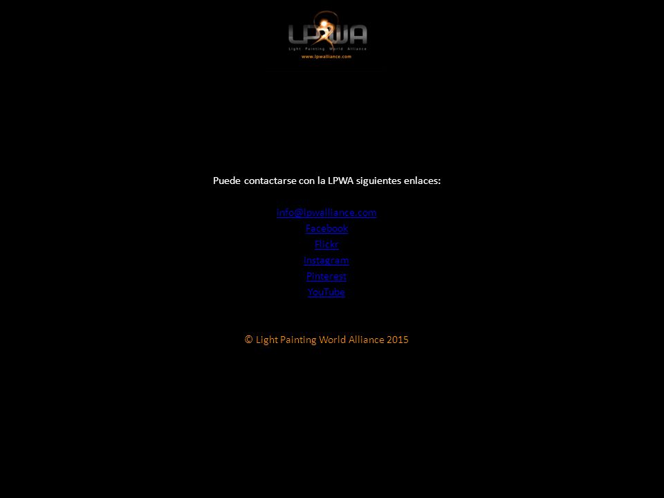 Puede contactarse con la LPWA siguientes enlaces: