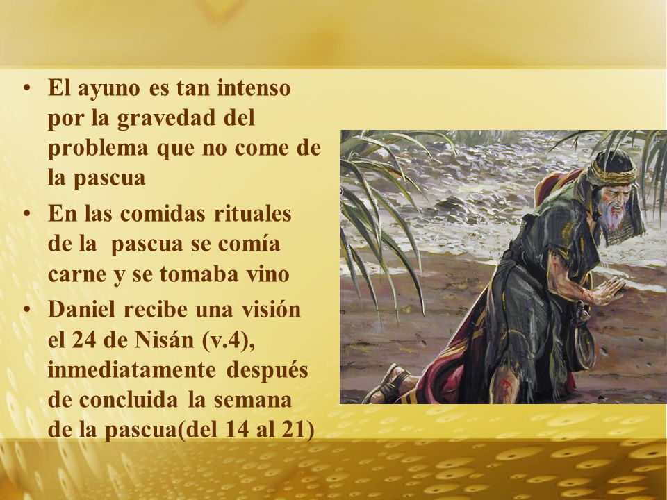El ayuno es tan intenso por la gravedad del problema que no come de la pascua