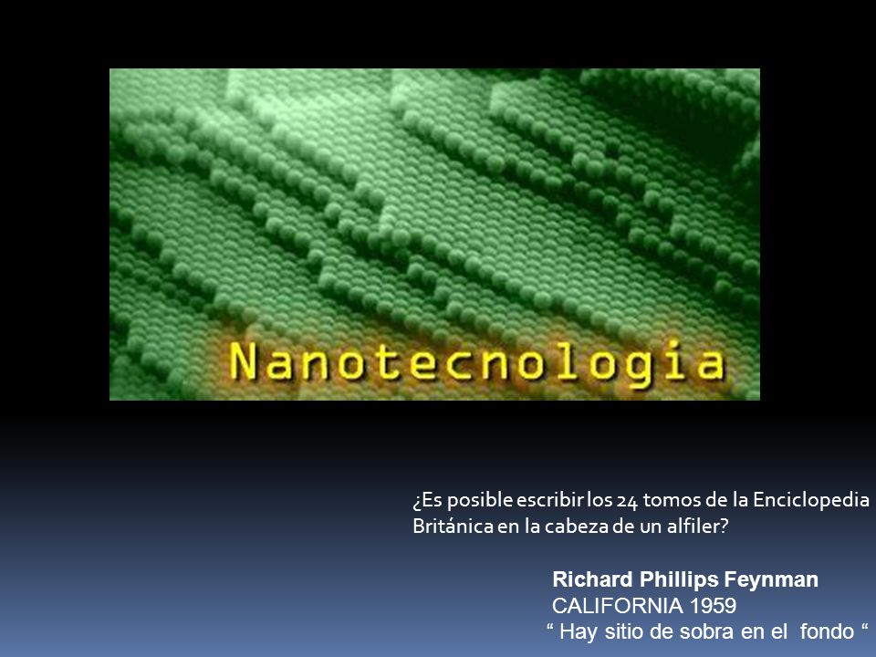 ¿Es posible escribir los 24 tomos de la Enciclopedia Británica en la cabeza de un alfiler
