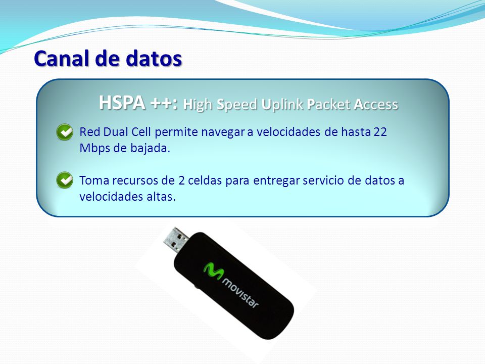 Canal de datos HSPA ++: High Speed Uplink Packet Access