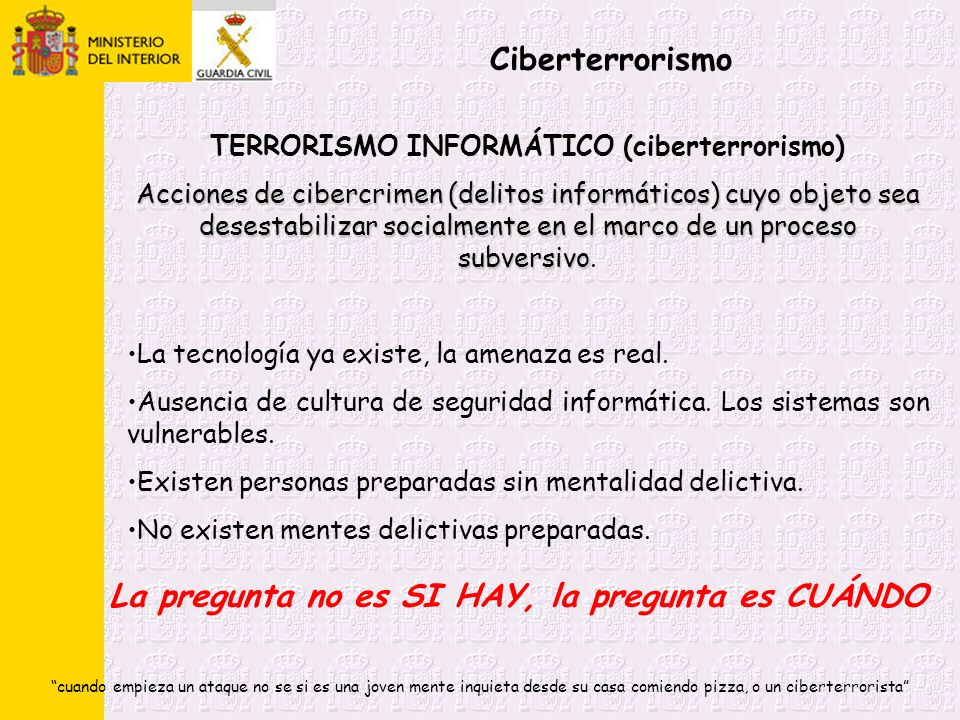 La pregunta no es SI HAY, la pregunta es CUÁNDO