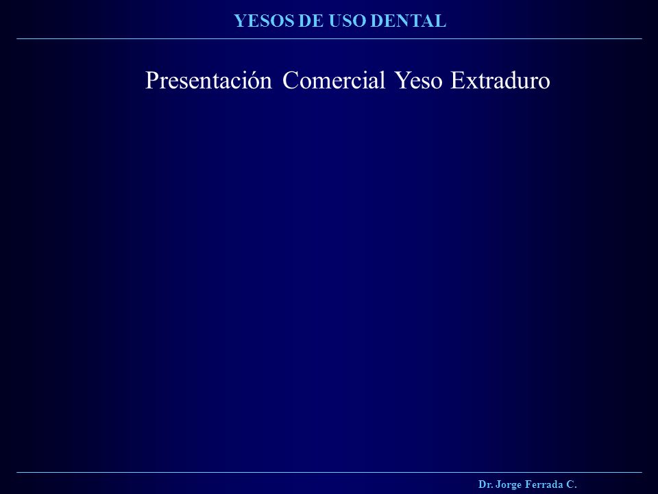 Presentación Comercial Yeso Extraduro