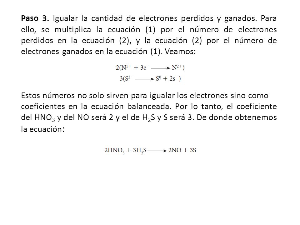 Paso 3. Igualar la cantidad de electrones perdidos y ganados