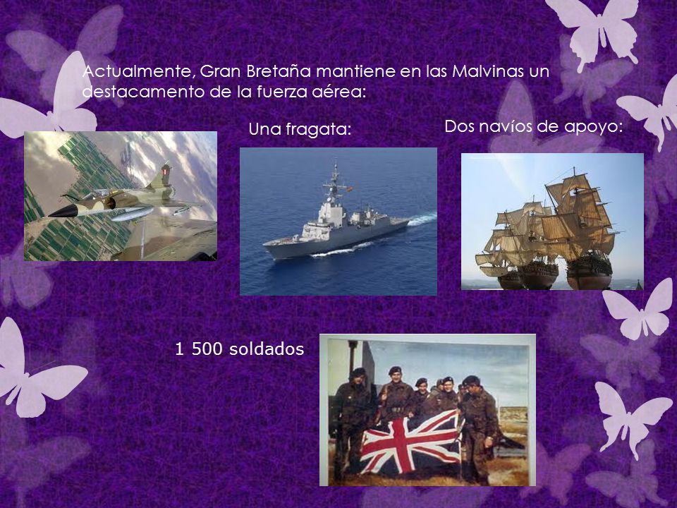 Actualmente, Gran Bretaña mantiene en las Malvinas un destacamento de la fuerza aérea: