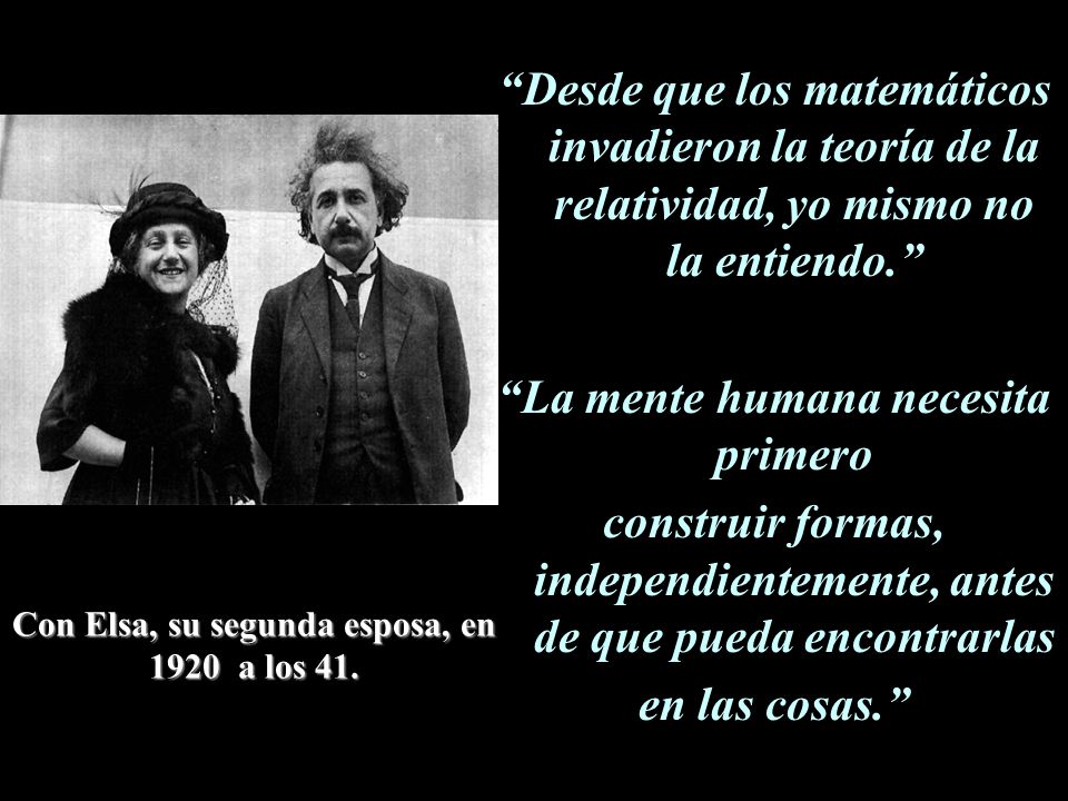 Con Elsa, su segunda esposa, en 1920 a los 41.