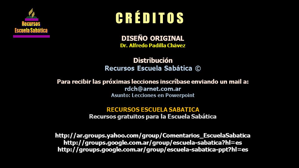 C R É D I T O S DISEÑO ORIGINAL Distribución