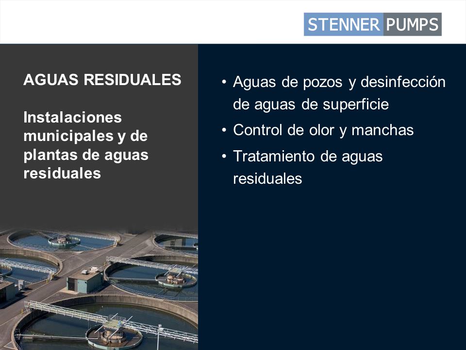 AGUAS RESIDUALES Instalaciones municipales y de plantas de aguas residuales
