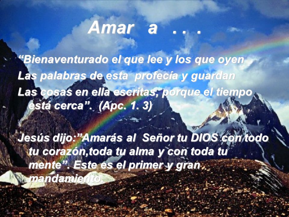 Amar a Bienaventurado el que lee y los que oyen